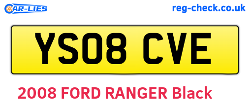 YS08CVE are the vehicle registration plates.