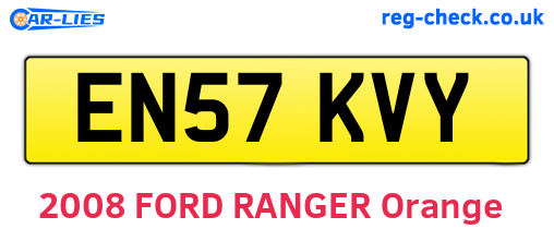 EN57KVY are the vehicle registration plates.