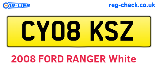 CY08KSZ are the vehicle registration plates.