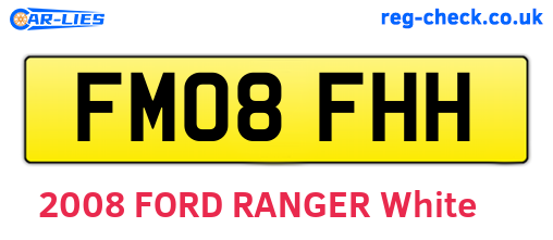 FM08FHH are the vehicle registration plates.