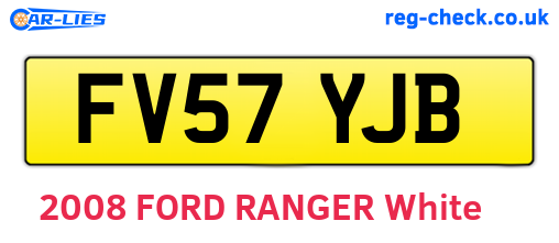 FV57YJB are the vehicle registration plates.