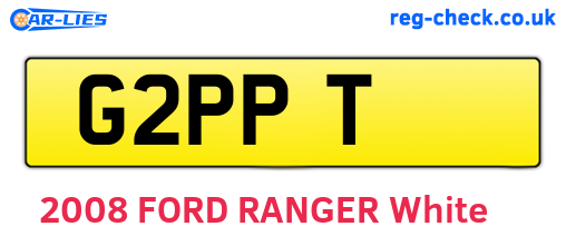 G2PPT are the vehicle registration plates.