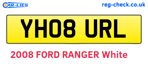 YH08URL are the vehicle registration plates.