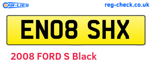EN08SHX are the vehicle registration plates.