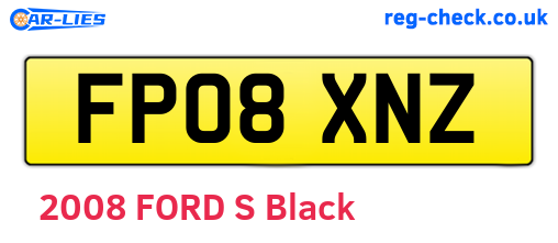 FP08XNZ are the vehicle registration plates.