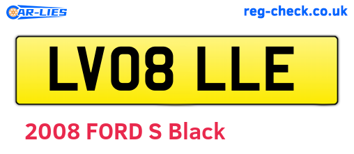 LV08LLE are the vehicle registration plates.