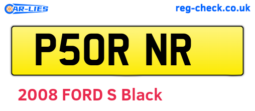 P50RNR are the vehicle registration plates.