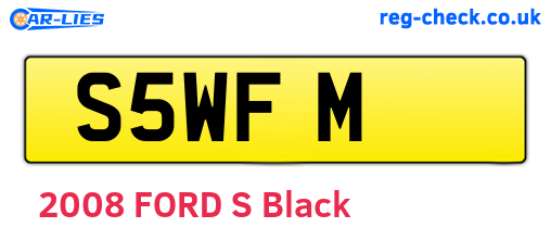 S5WFM are the vehicle registration plates.