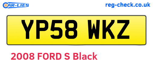 YP58WKZ are the vehicle registration plates.