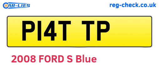 P14TTP are the vehicle registration plates.