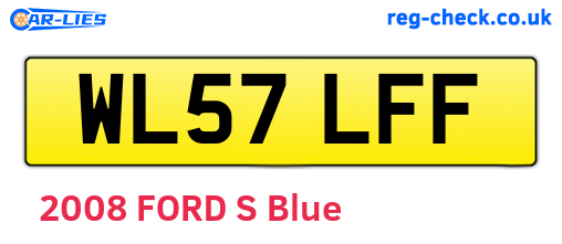 WL57LFF are the vehicle registration plates.