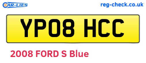 YP08HCC are the vehicle registration plates.