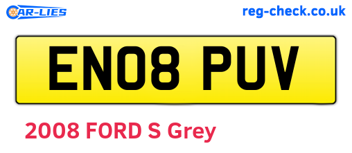 EN08PUV are the vehicle registration plates.