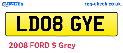 LD08GYE are the vehicle registration plates.