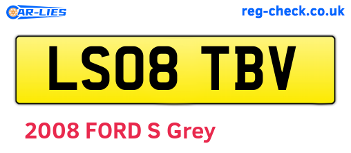 LS08TBV are the vehicle registration plates.