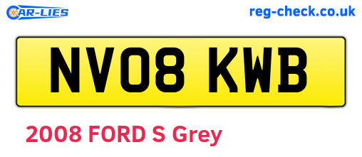 NV08KWB are the vehicle registration plates.