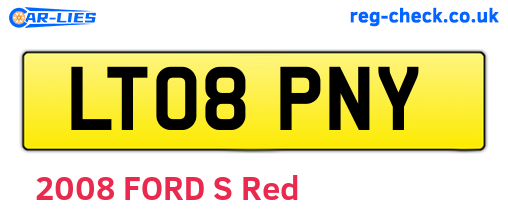 LT08PNY are the vehicle registration plates.