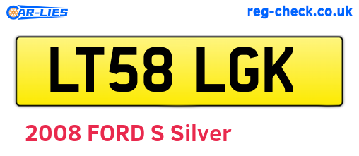 LT58LGK are the vehicle registration plates.
