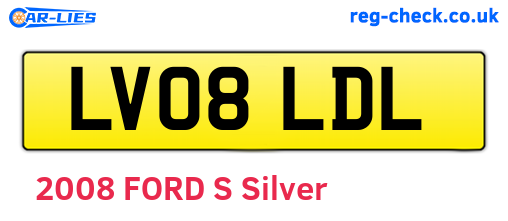 LV08LDL are the vehicle registration plates.