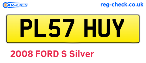 PL57HUY are the vehicle registration plates.