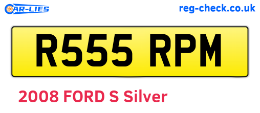 R555RPM are the vehicle registration plates.