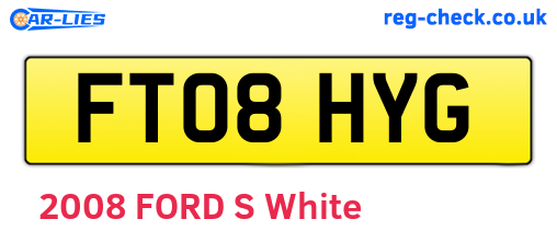 FT08HYG are the vehicle registration plates.