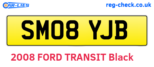 SM08YJB are the vehicle registration plates.