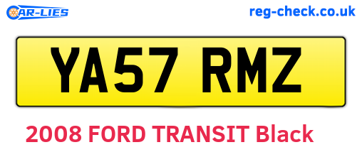YA57RMZ are the vehicle registration plates.