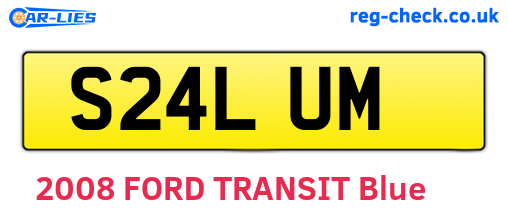 S24LUM are the vehicle registration plates.