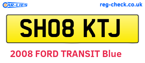 SH08KTJ are the vehicle registration plates.