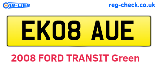 EK08AUE are the vehicle registration plates.