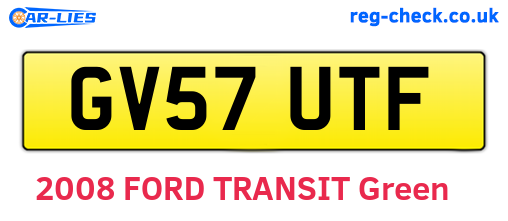 GV57UTF are the vehicle registration plates.