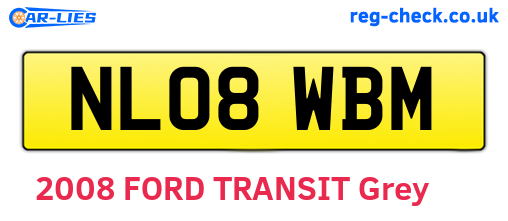 NL08WBM are the vehicle registration plates.