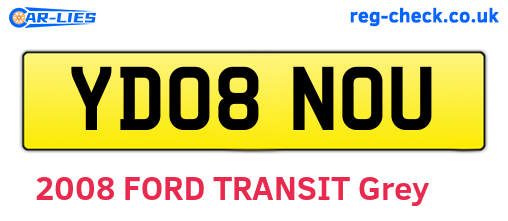 YD08NOU are the vehicle registration plates.