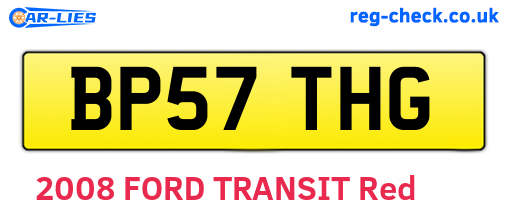 BP57THG are the vehicle registration plates.