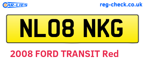 NL08NKG are the vehicle registration plates.