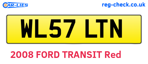 WL57LTN are the vehicle registration plates.