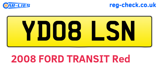 YD08LSN are the vehicle registration plates.