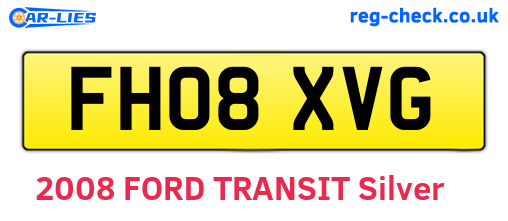 FH08XVG are the vehicle registration plates.