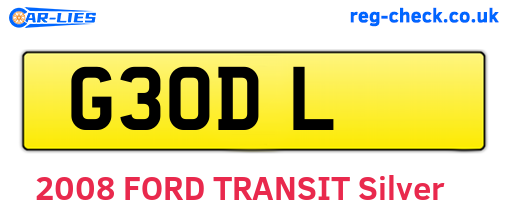 G3ODL are the vehicle registration plates.