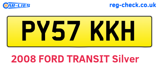 PY57KKH are the vehicle registration plates.