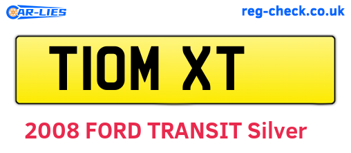 T10MXT are the vehicle registration plates.