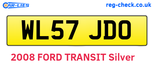WL57JDO are the vehicle registration plates.