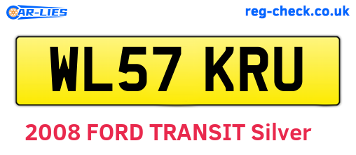 WL57KRU are the vehicle registration plates.