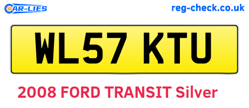 WL57KTU are the vehicle registration plates.