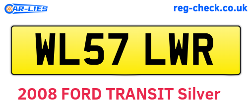 WL57LWR are the vehicle registration plates.