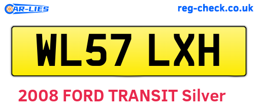 WL57LXH are the vehicle registration plates.