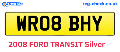 WR08BHY are the vehicle registration plates.