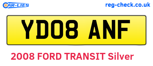 YD08ANF are the vehicle registration plates.