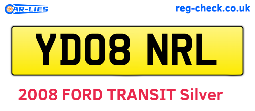 YD08NRL are the vehicle registration plates.